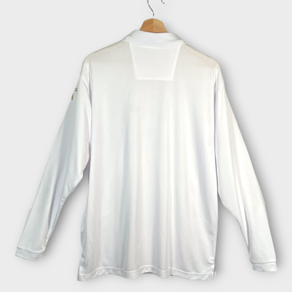Antigua UPF 50+ Desert Dry XtraLite Polo Men's MEDIUM White Golf Performance NEW - Picture 11 of 12